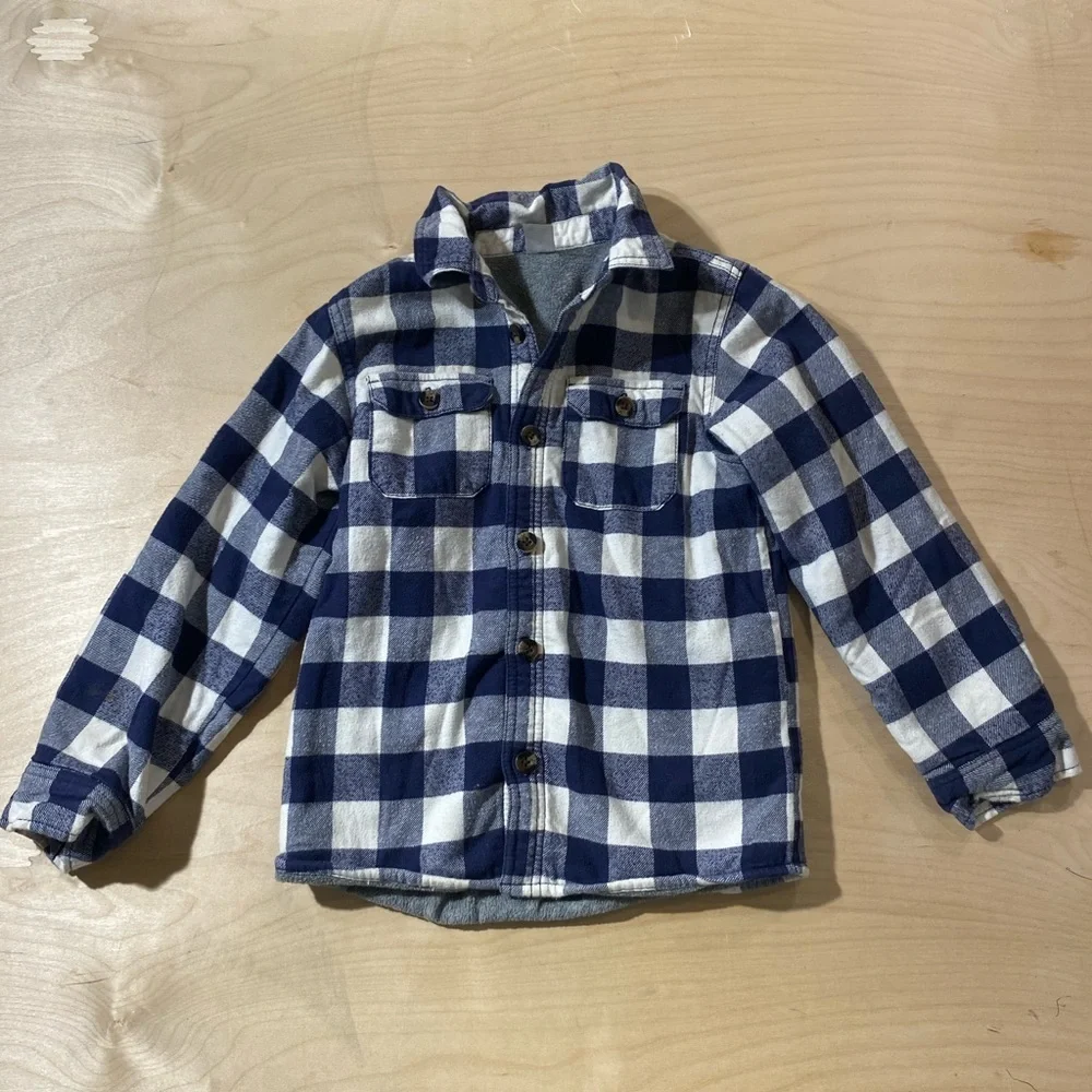 Carter’s Fleeced Lined Shirt Jacket Size 7 (FC)